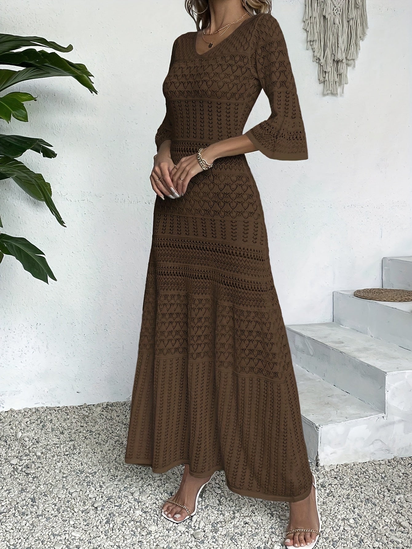 Elegant Red Maxi Dress