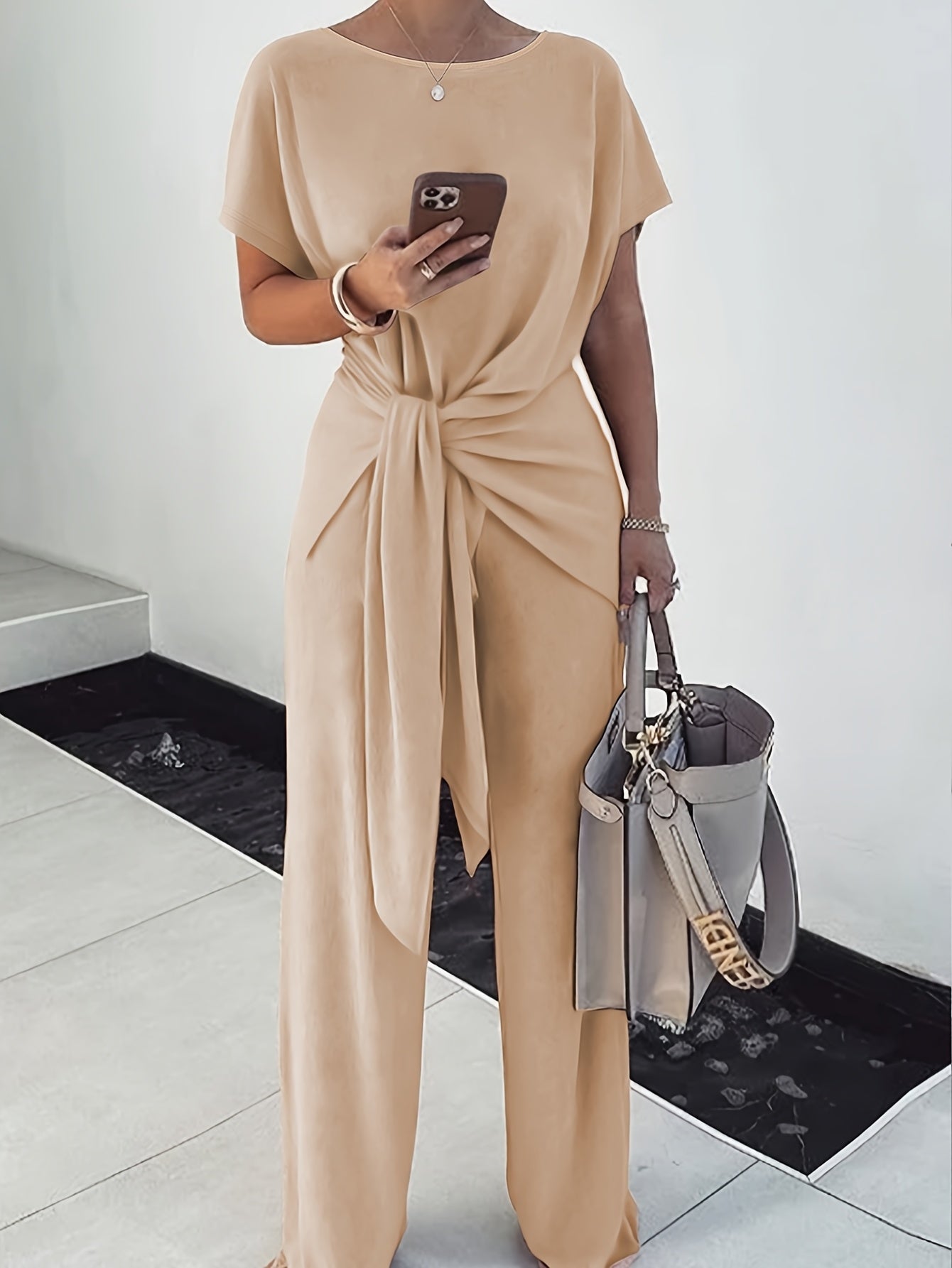 Elegant High Elastic Two-Piece Set
