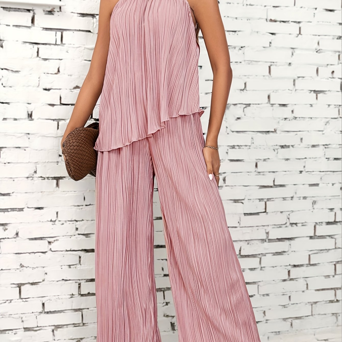 Elegant Sleeveless Two-Piece Set