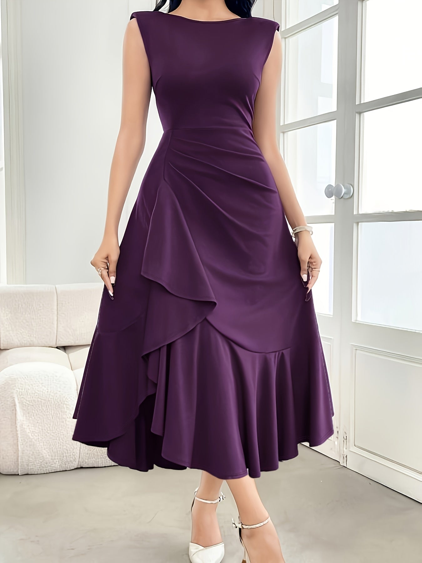 Elegant Sleeveless A-Line Evening Gown