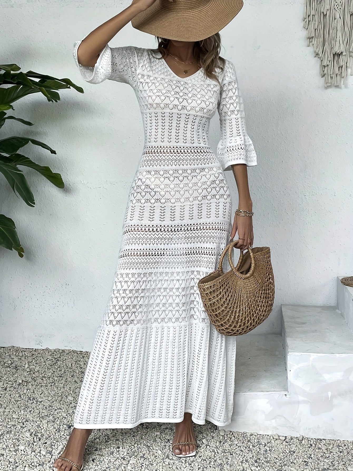 Elegant Red Maxi Dress