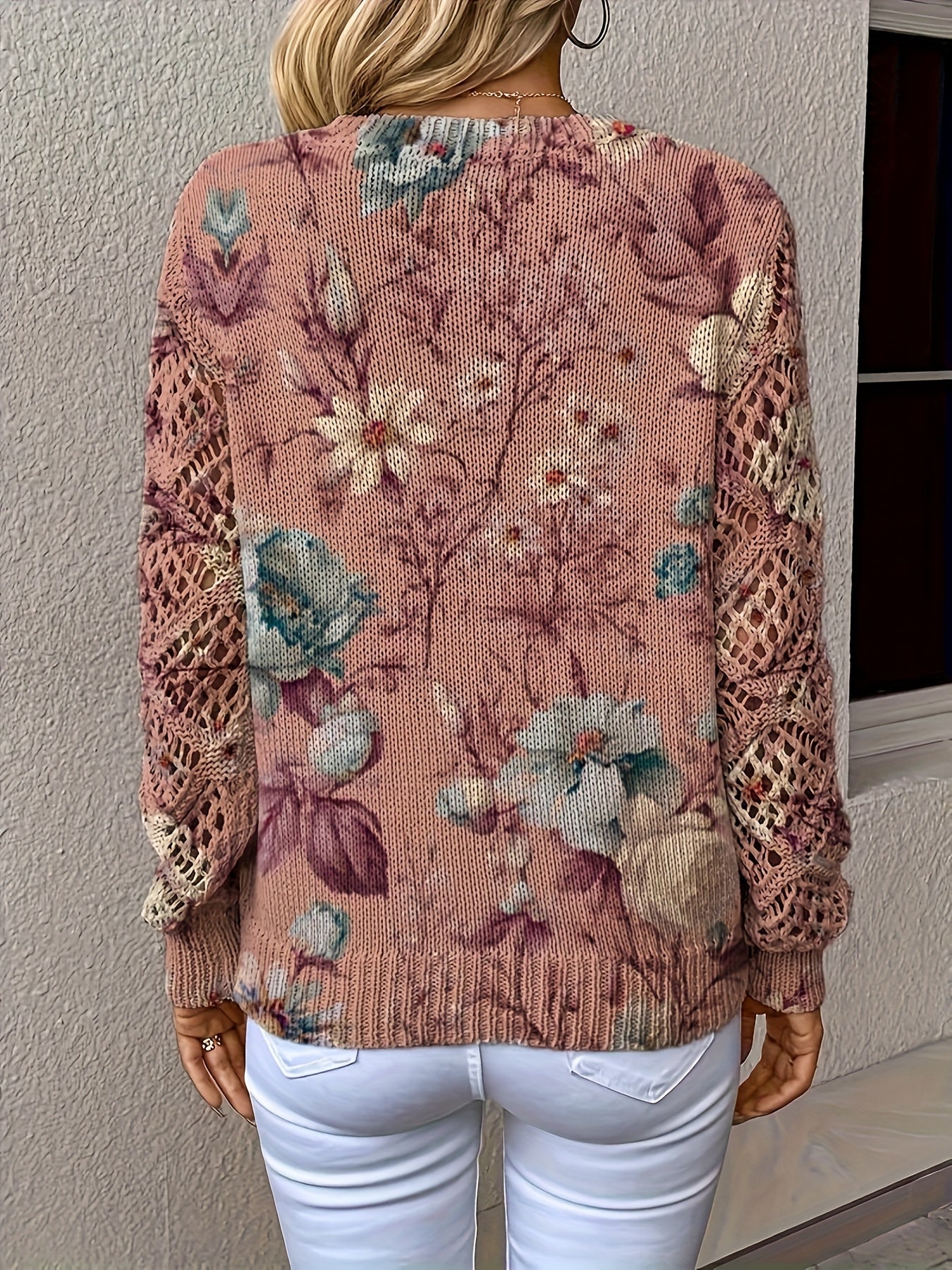 Bohemian Floral Lace V-Neck Top