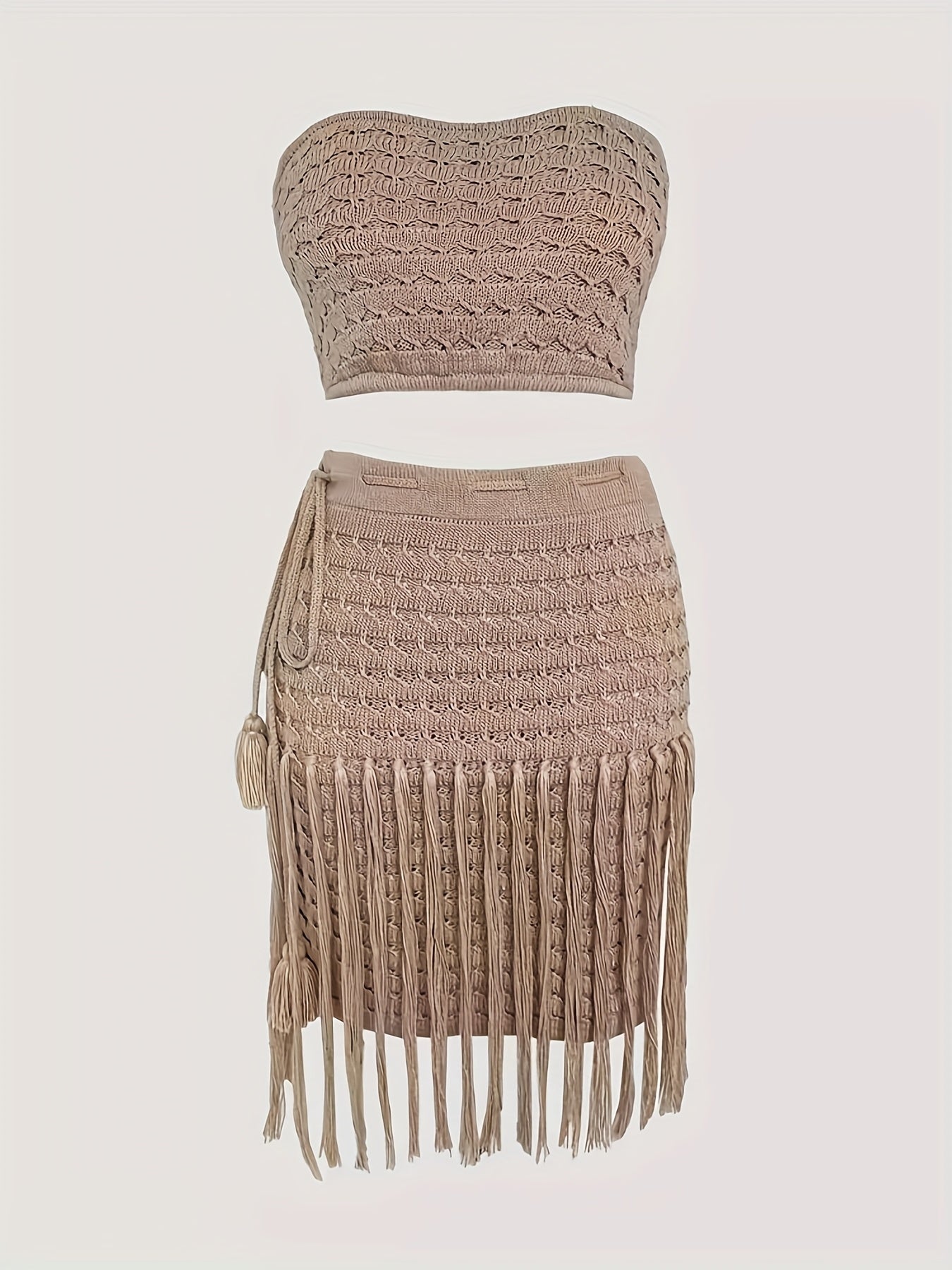 Chic Vacation Fringe Beach Set
