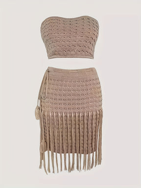 Chic Vacation Fringe Beach Set