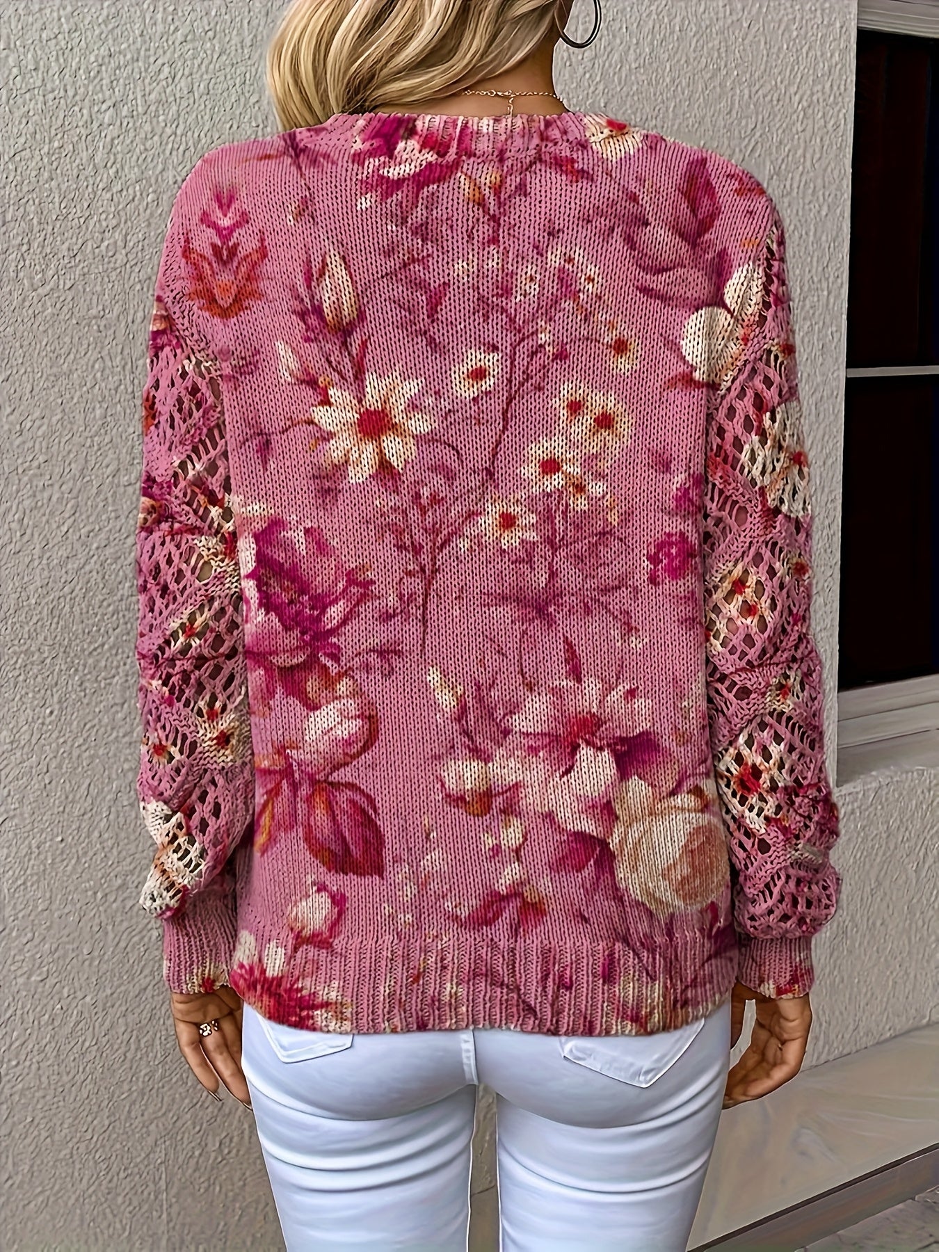 Bohemian Floral Lace V-Neck Top