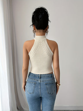 Elegant Halter Neck Crochet ToP