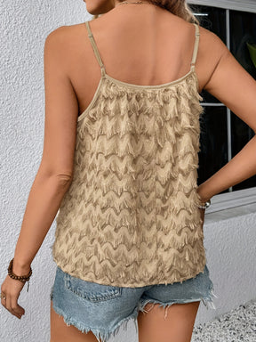 Elegant Off-Shoulder Tassel Top