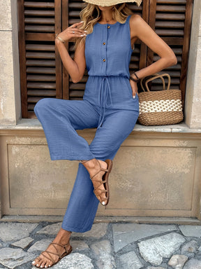 Casual Summer Jumpsuit with Lace