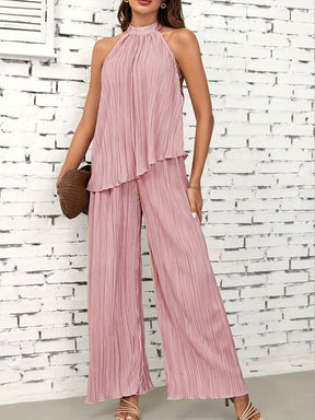 Elegant Sleeveless Two-Piece Set