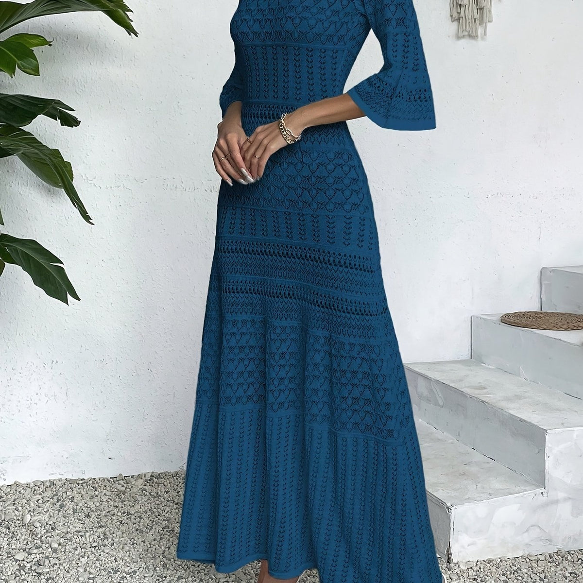 Elegant Red Maxi Dress