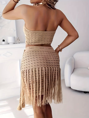 Chic Vacation Fringe Beach Set