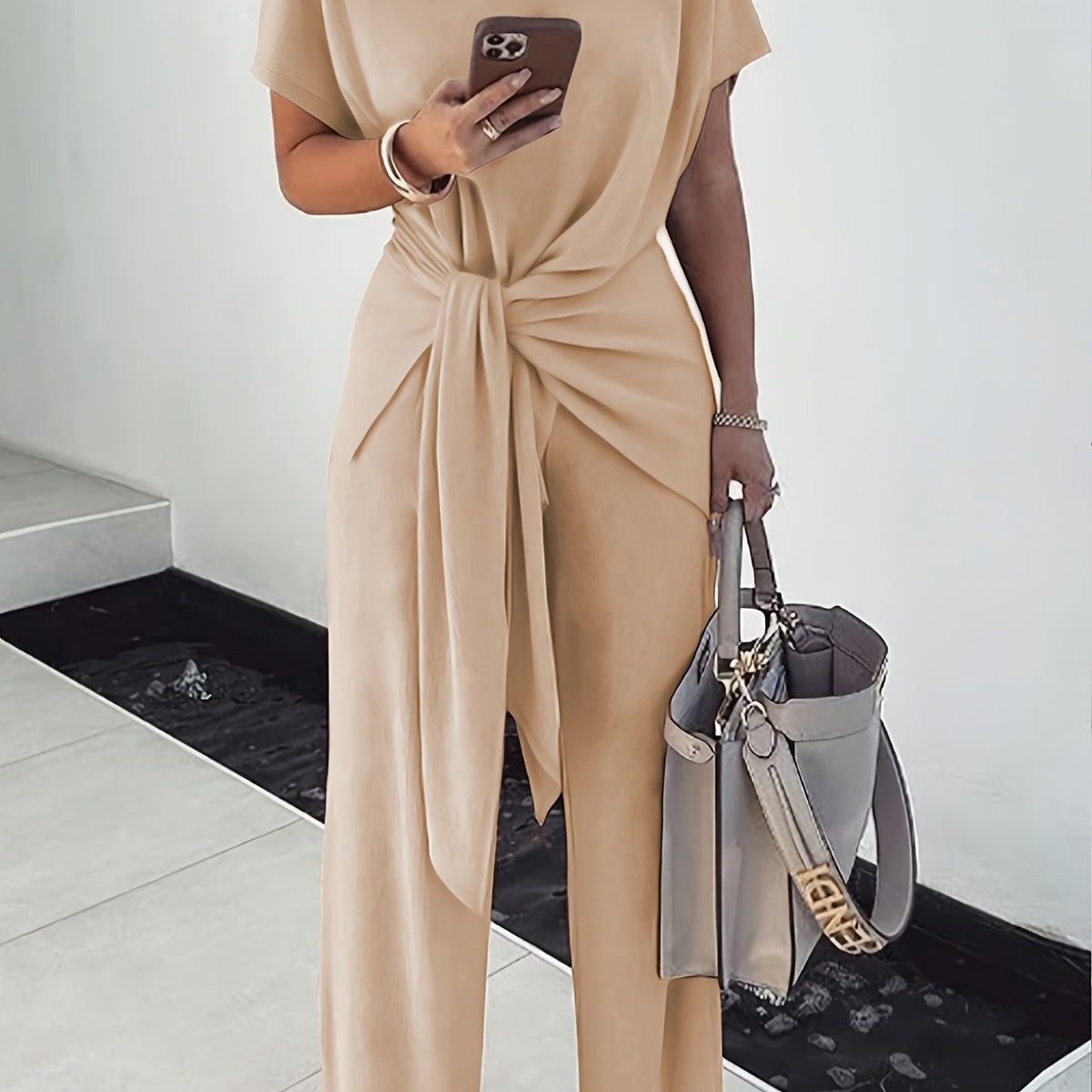 Elegant High Elastic Two-Piece Set