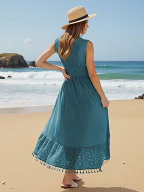 Elegant V-Neck Lace Dress