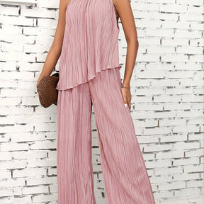 Elegant Sleeveless Two-Piece Set