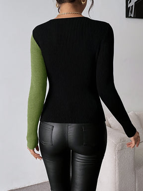 Viscose Blend, Long Sleeve, Solid Color for Spring/Autumn