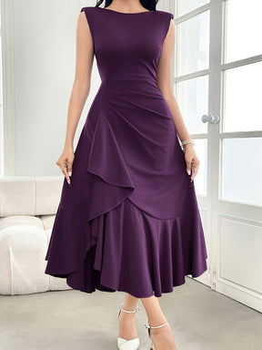 Elegant Sleeveless A-Line Evening Gown