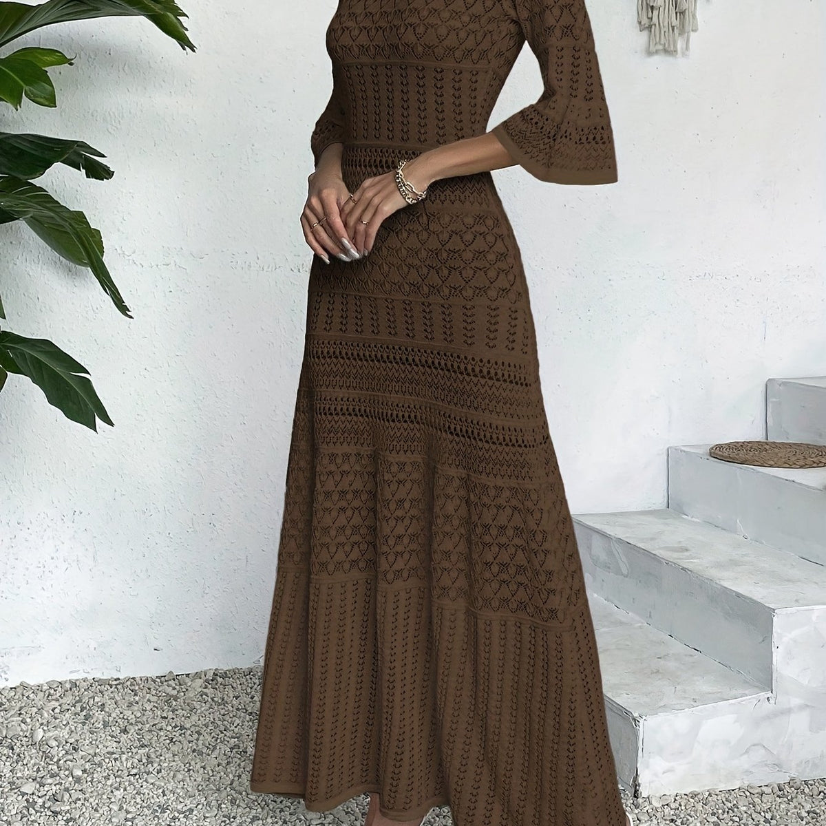 Elegant Red Maxi Dress