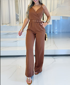 Elegant V-Neck Jumpsuit